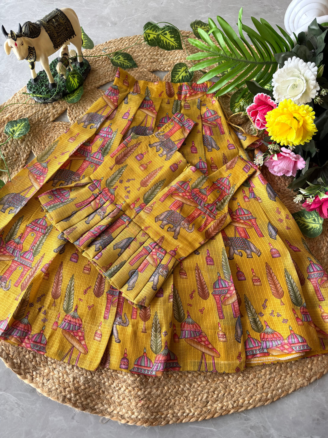 ✨ “Kala Vrindha” | Kids Kalamkari Lehenga | Code: SA2026