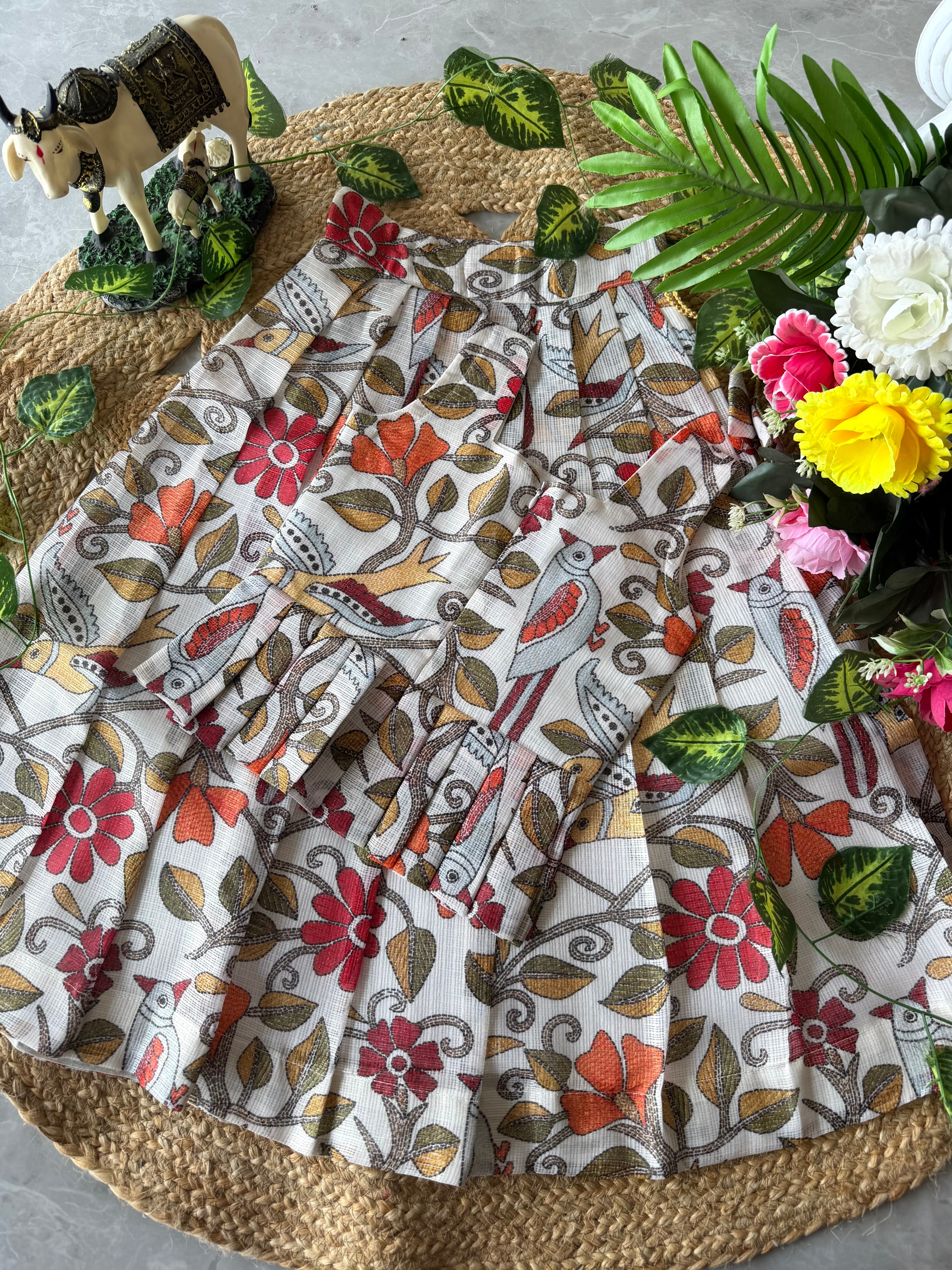 ✨ “Kala Vrindha” | Kids Kalamkari Lehenga | Code: SA2026