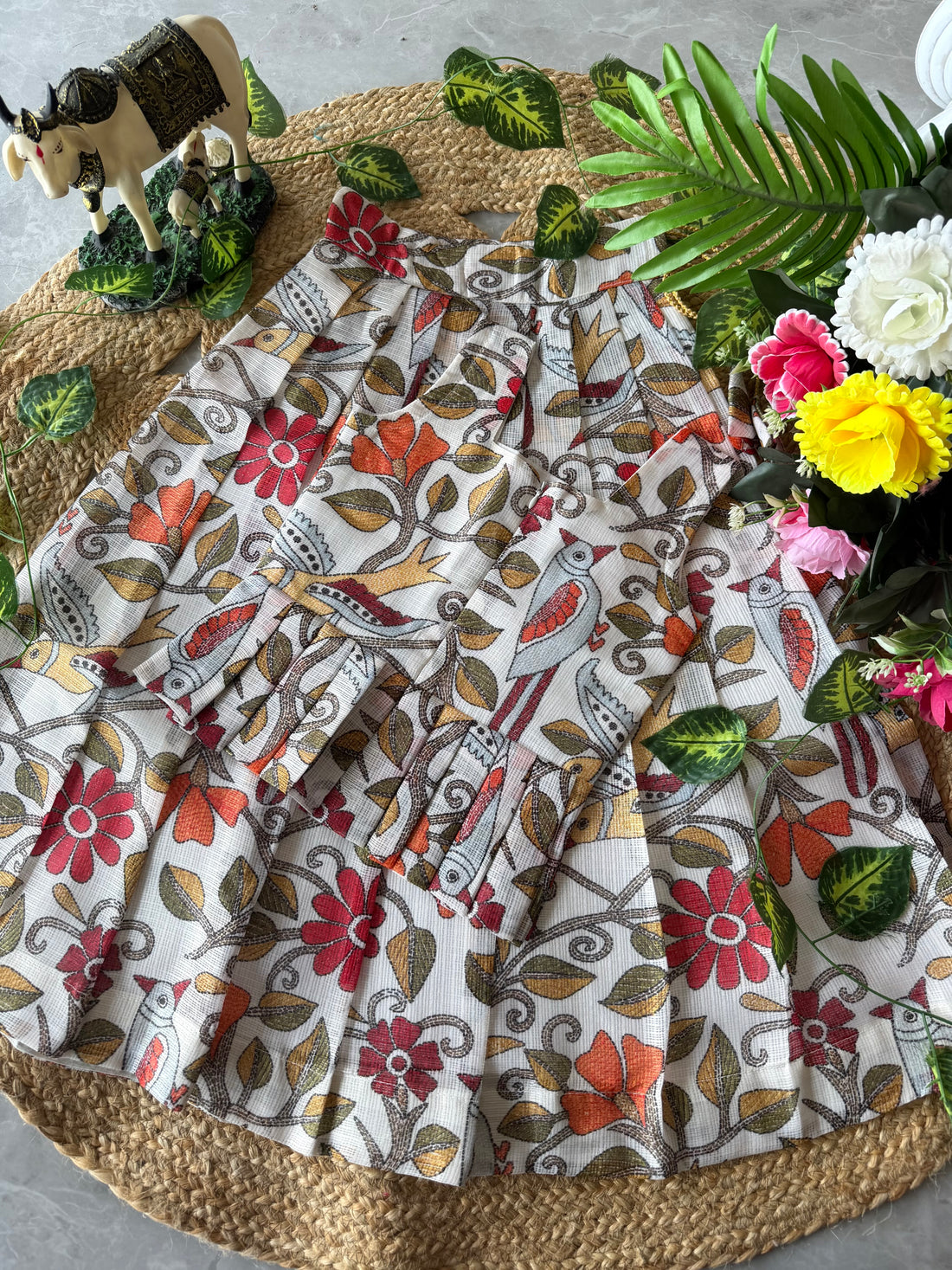 ✨ “Kala Vrindha” | Kids Kalamkari Lehenga | Code: SA2026