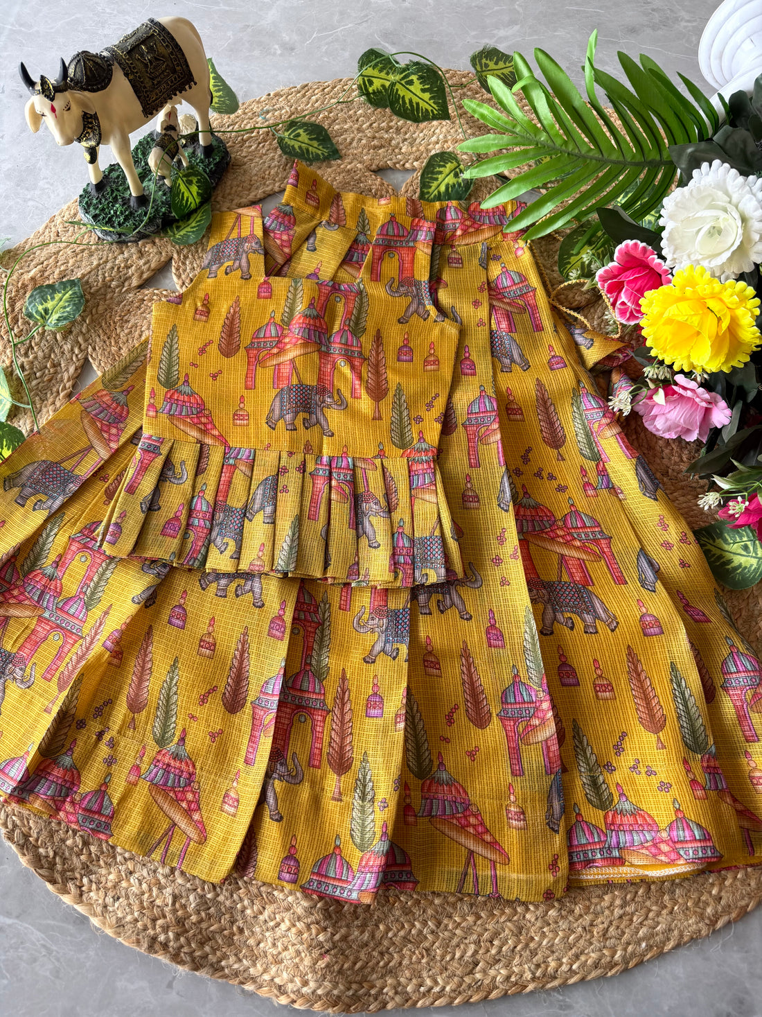 ✨ “Kala Vrindha” | Kids Kalamkari Lehenga | Code: SA2026