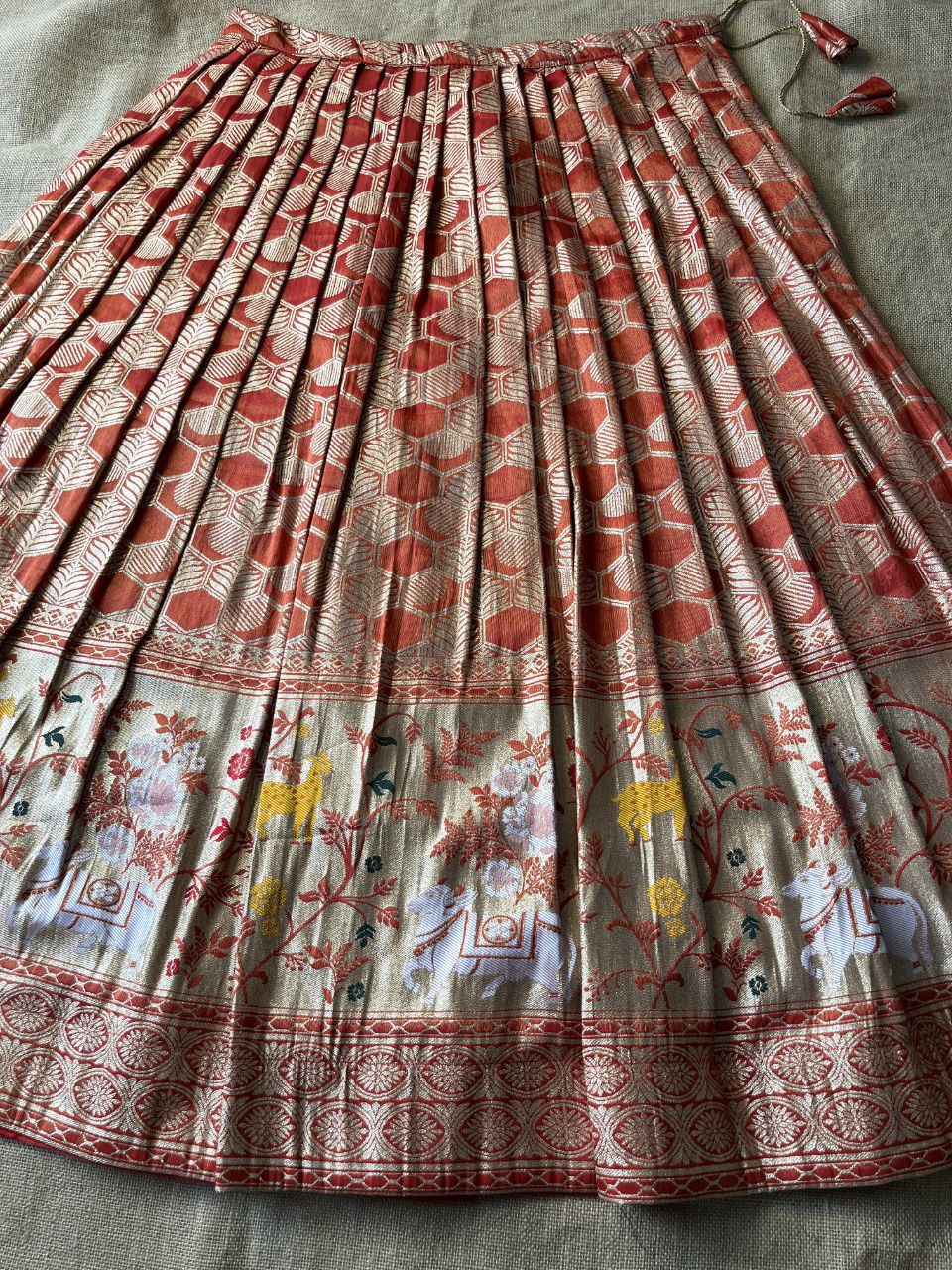 Pichwai Tissue Silk Lehenga Set with Paithani Dupatta – Premium Festive Wear