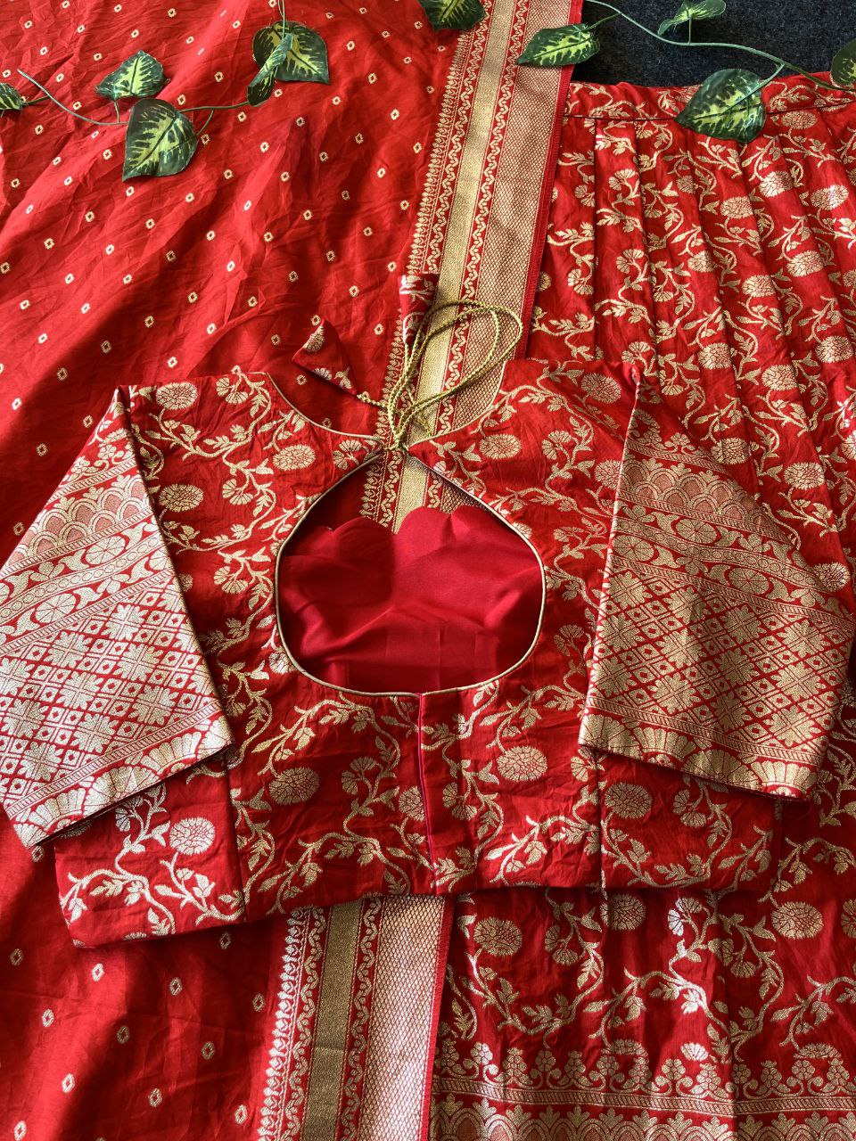 Pattu Style Premium Dola Silk Lehenga Set with Zari Weaving