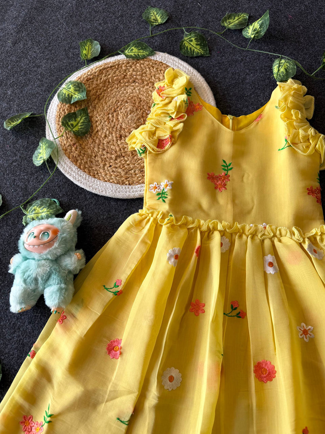 ✨ Blossom Breeze – Kids Designer Gown ✨