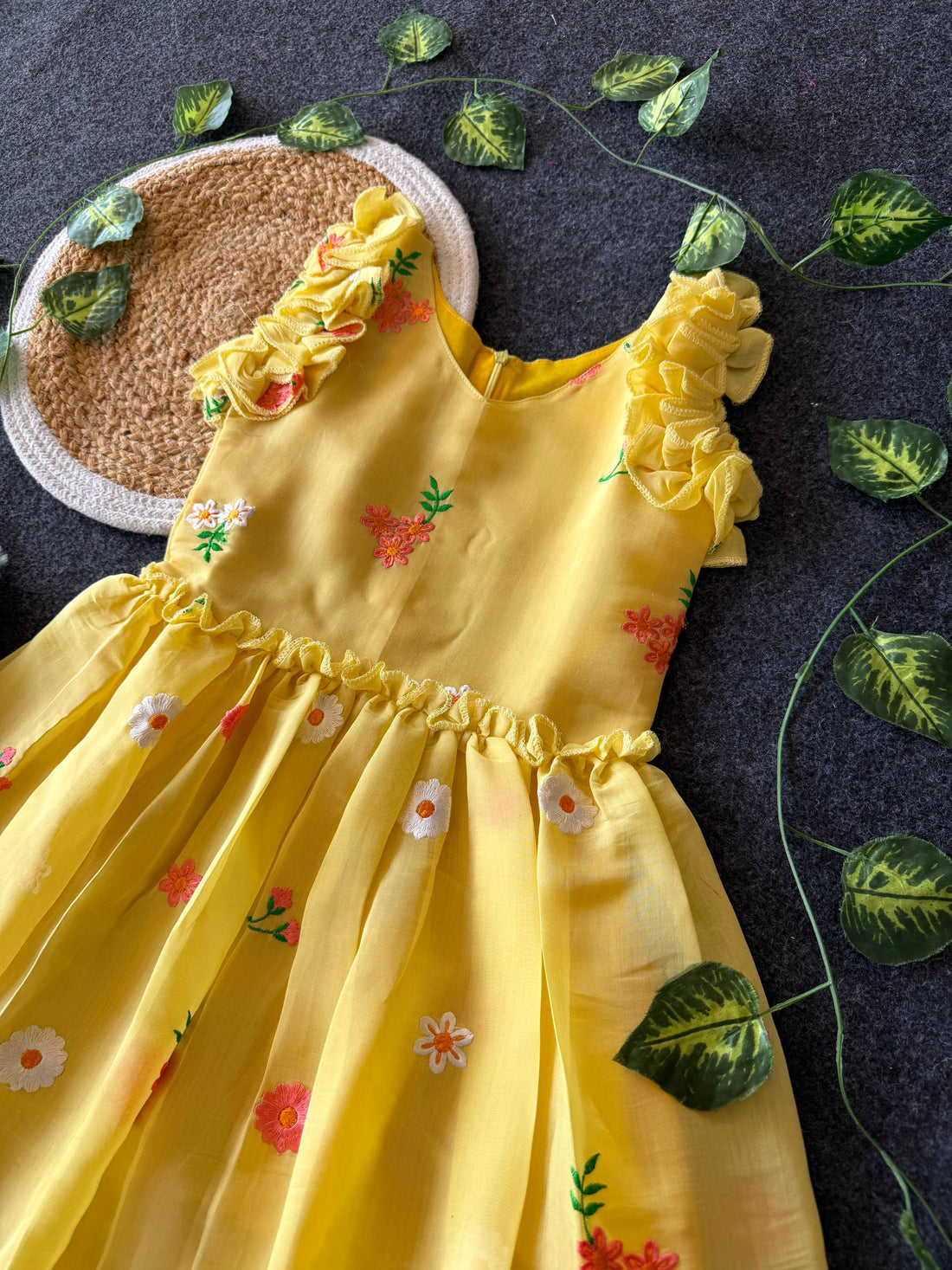 ✨ Blossom Breeze – Kids Designer Gown ✨