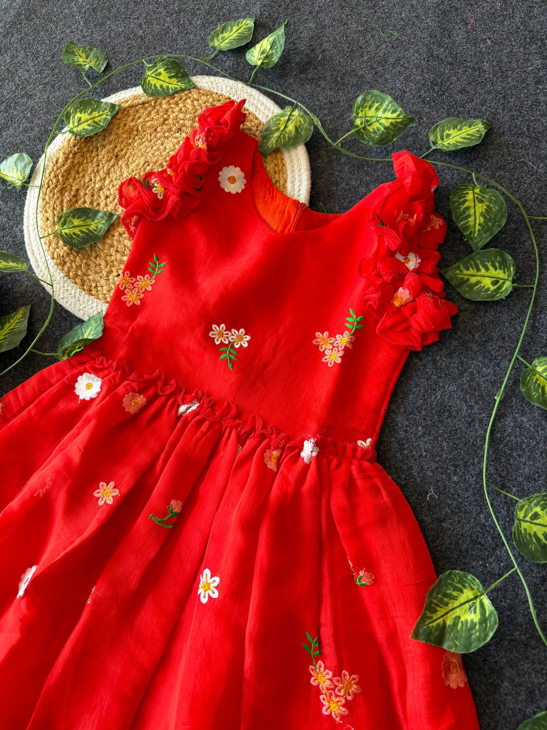 ✨ Blossom Breeze – Kids Designer Gown ✨