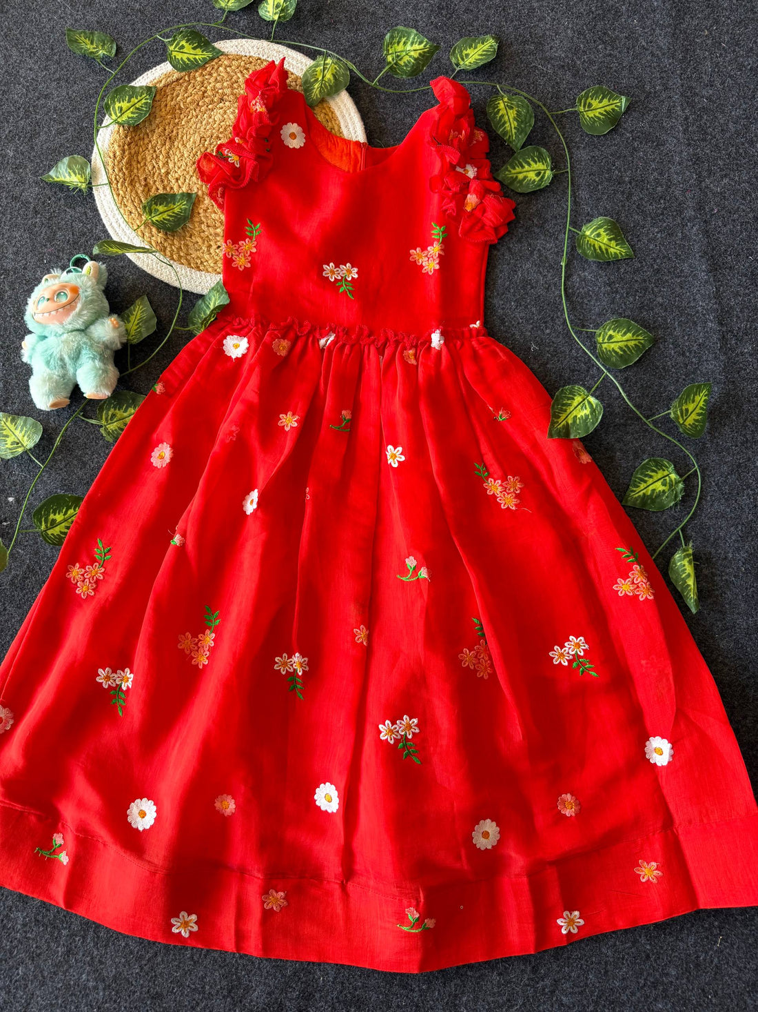 ✨ Blossom Breeze – Kids Designer Gown ✨