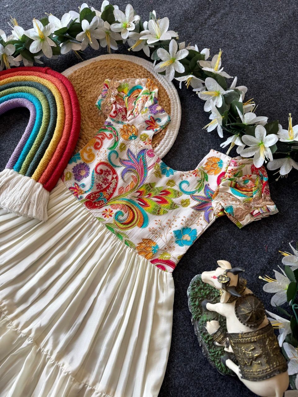 ✨ Royal Petal Charm – Kids Designer Gown Collection ✨