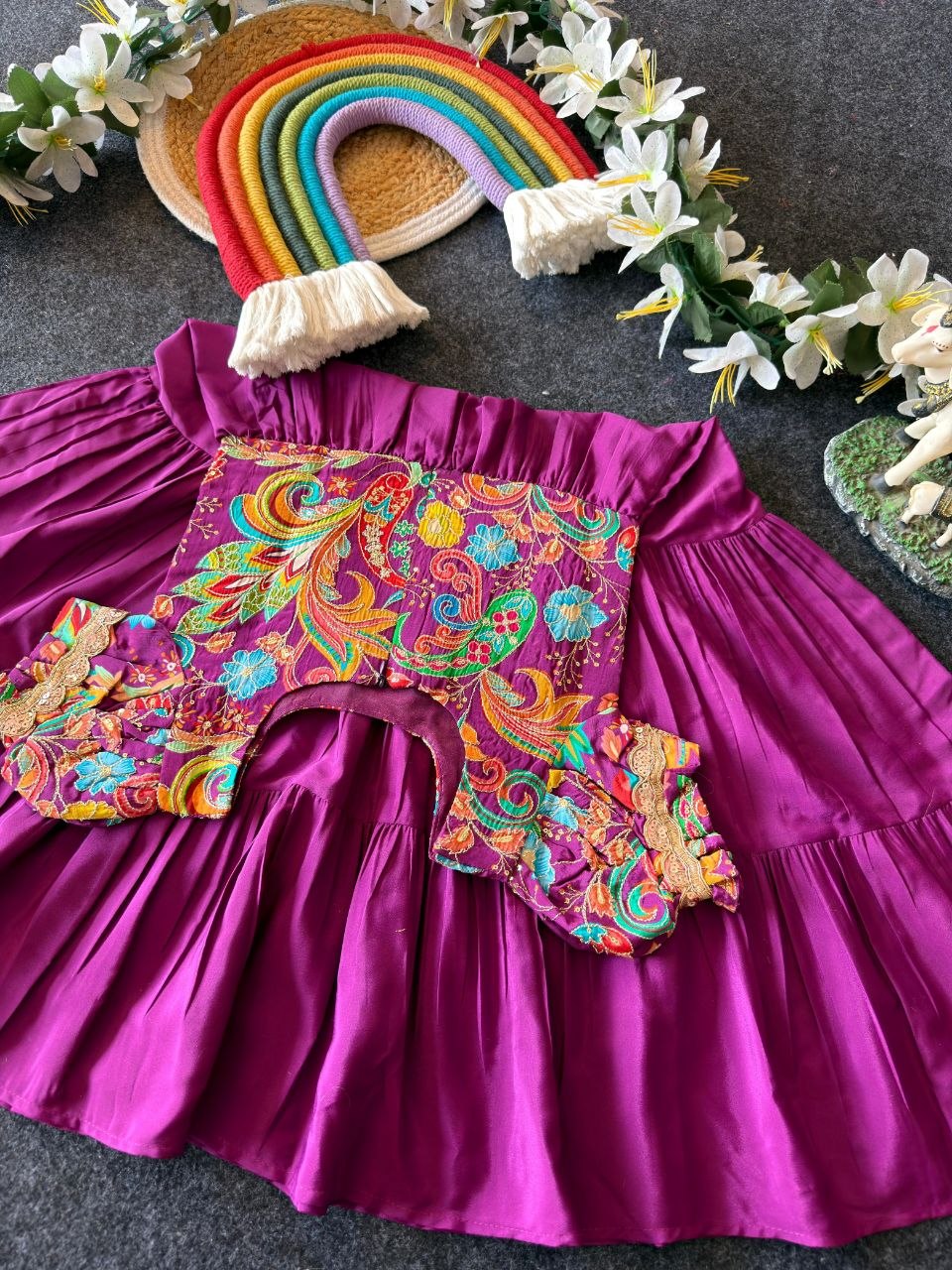 ✨ Royal Petal Charm – Kids Designer Gown Collection ✨