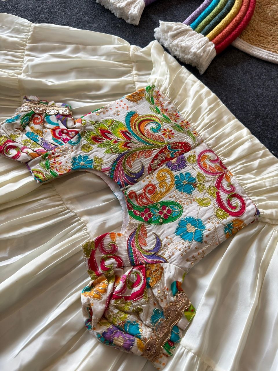 ✨ Royal Petal Charm – Kids Designer Gown Collection ✨