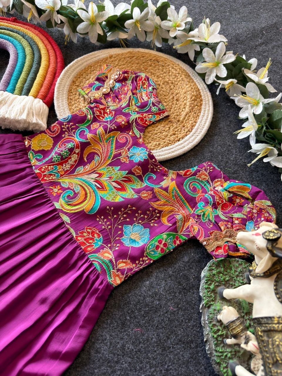 ✨ Royal Petal Charm – Kids Designer Gown Collection ✨
