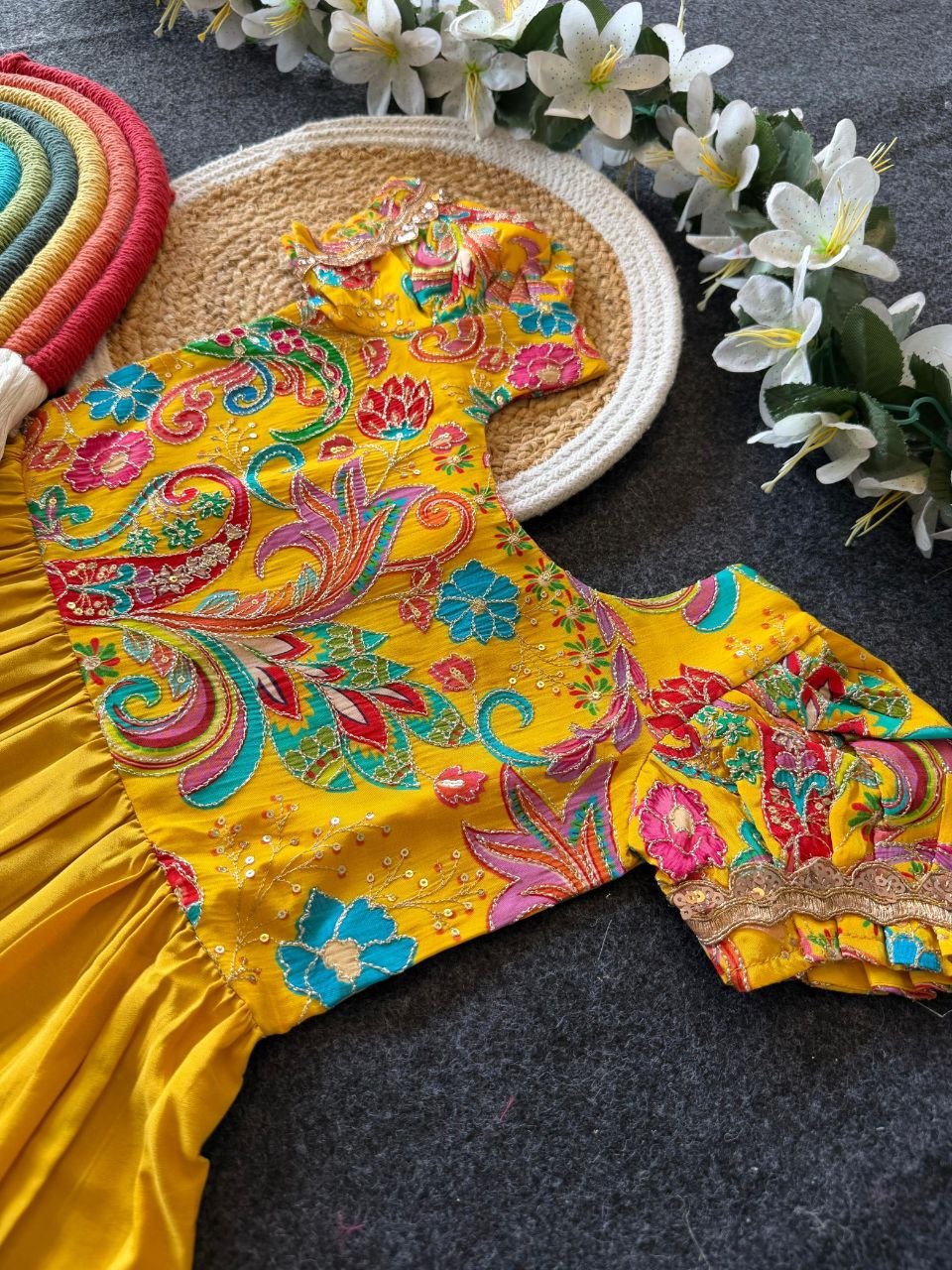 ✨ Royal Petal Charm – Kids Designer Gown Collection ✨