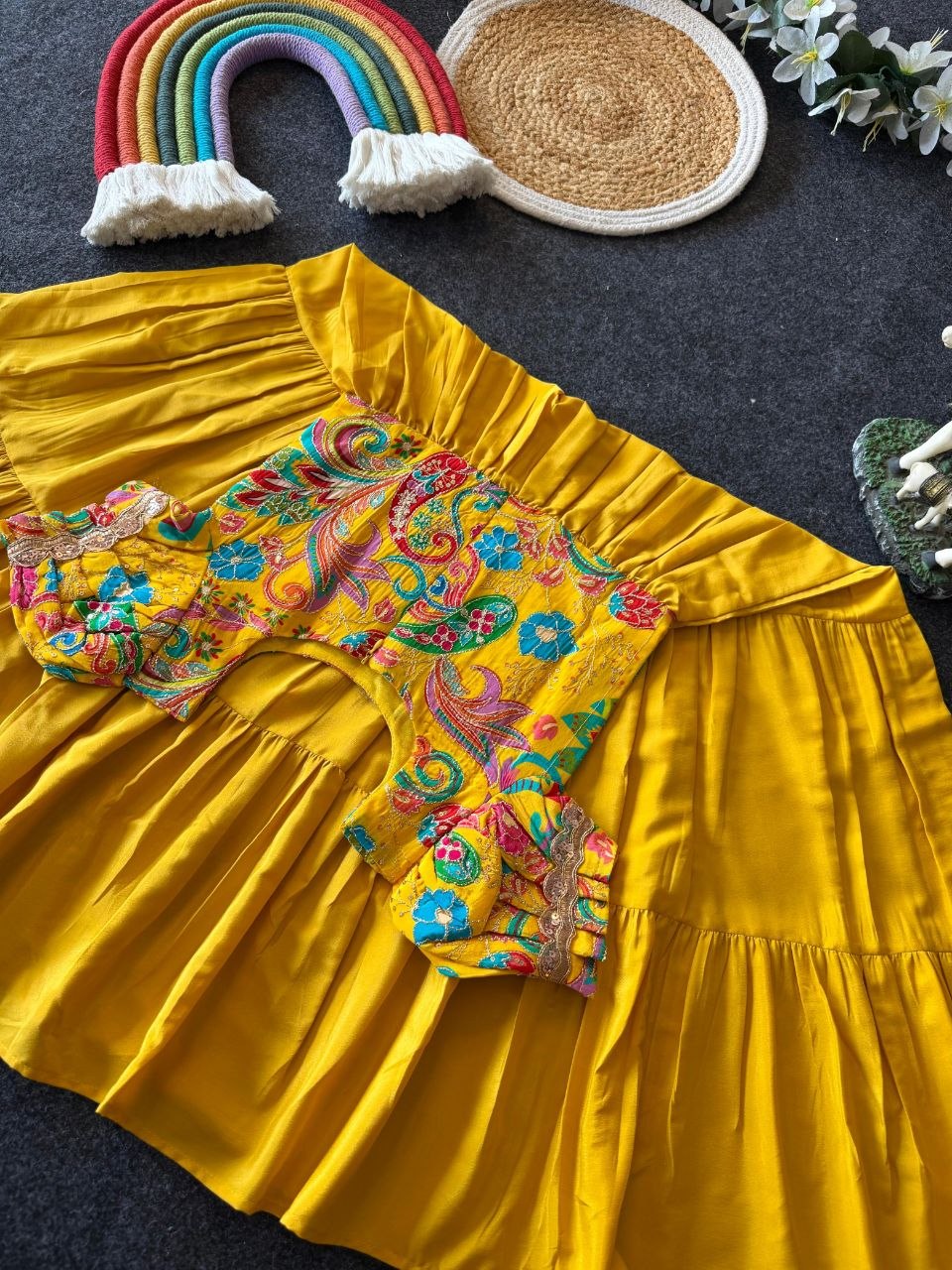 ✨ Royal Petal Charm – Kids Designer Gown Collection ✨