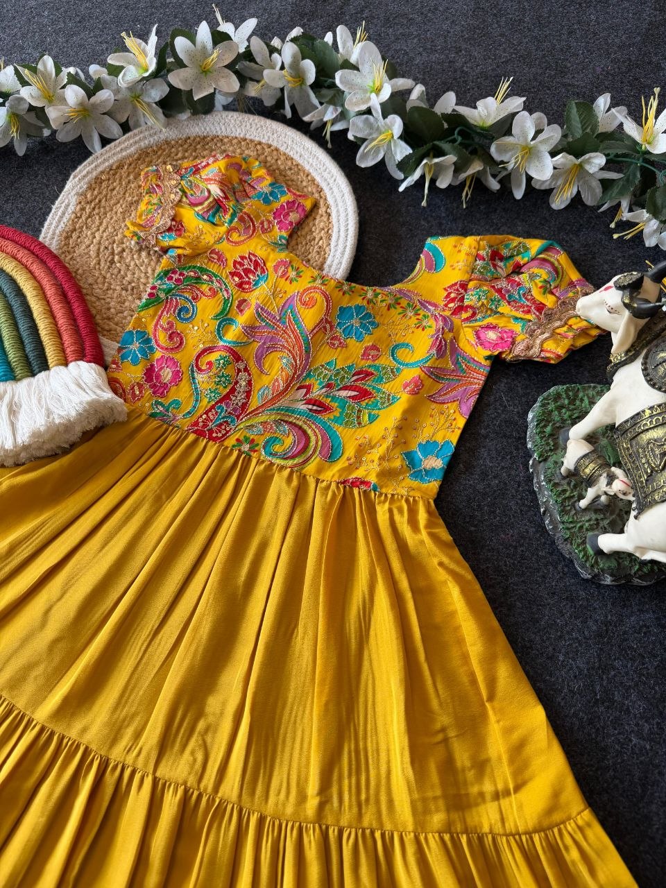 ✨ Royal Petal Charm – Kids Designer Gown Collection ✨