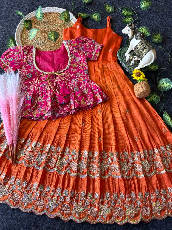 ✨ Little Bloom Princess – Kids Gown with Designer Coat ✨