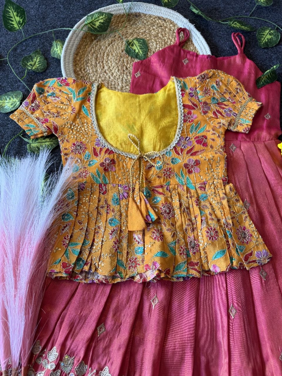 ✨ Little Bloom Princess – Kids Gown with Designer Coat ✨