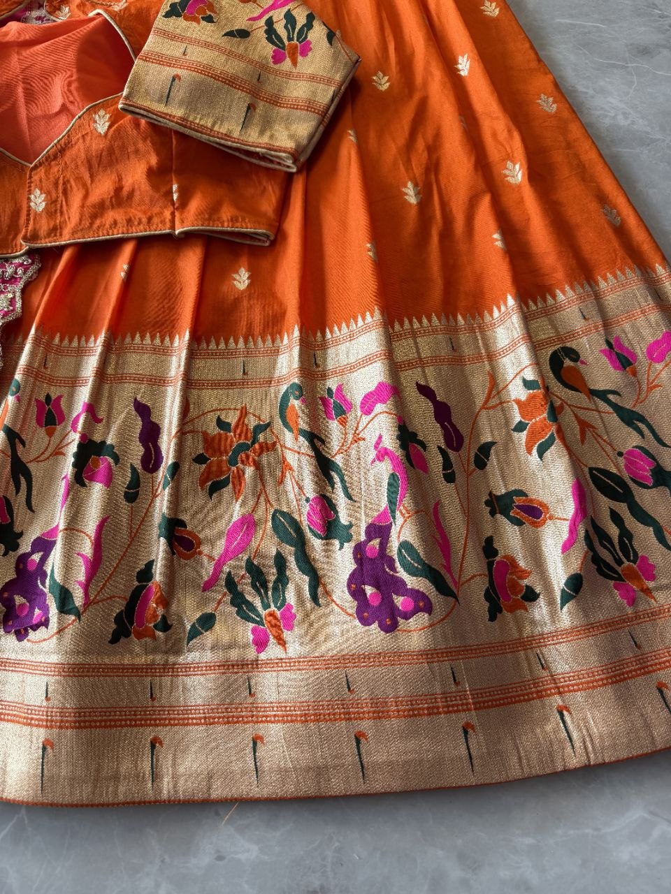 ✨ Paithani Half Saree Lehenga – Timeless Festive Elegance ❤️