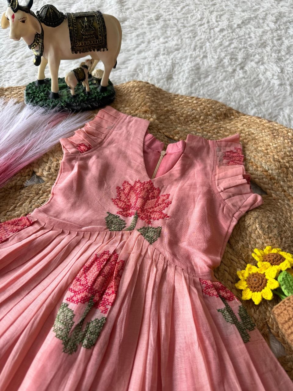 Lotus Girls Short Gown