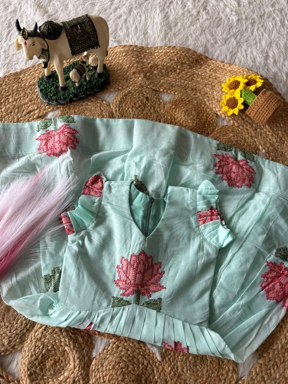 Lotus Girls Short Gown