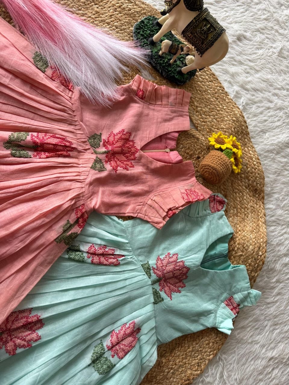 Lotus Girls Short Gown