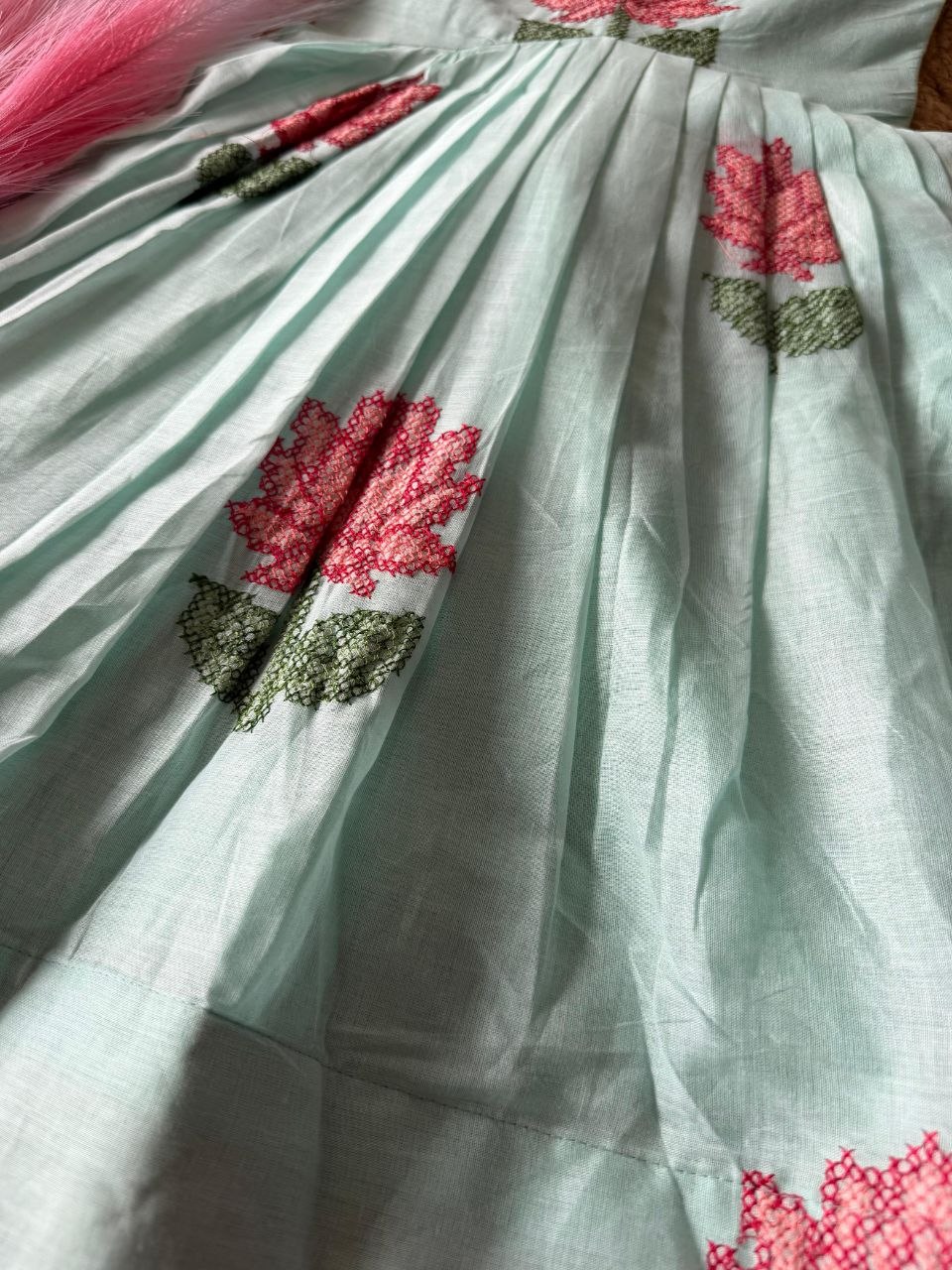 Lotus Girls Short Gown