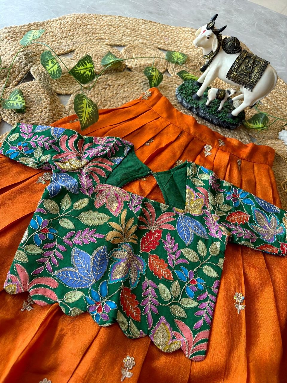 💚💖 Festive Glam | Pink & Lime Green Lehenga Set 💖💚