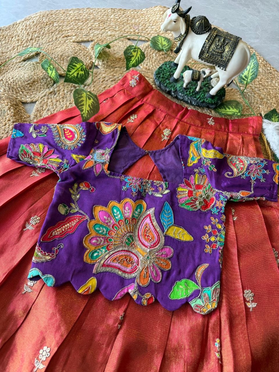 💚💖 Festive Glam | Pink & Lime Green Lehenga Set 💖💚