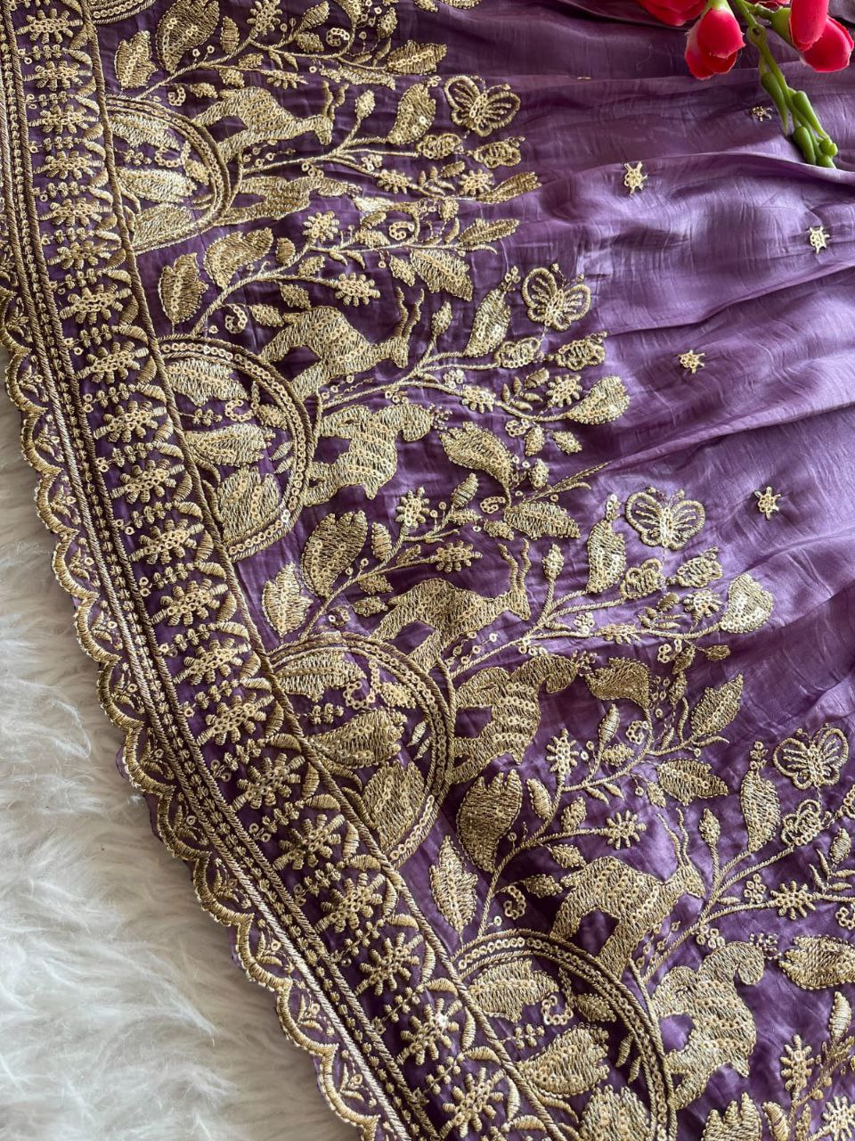 ✨ Golden Grace Tradition – Kids Designer Lehenga Set ✨