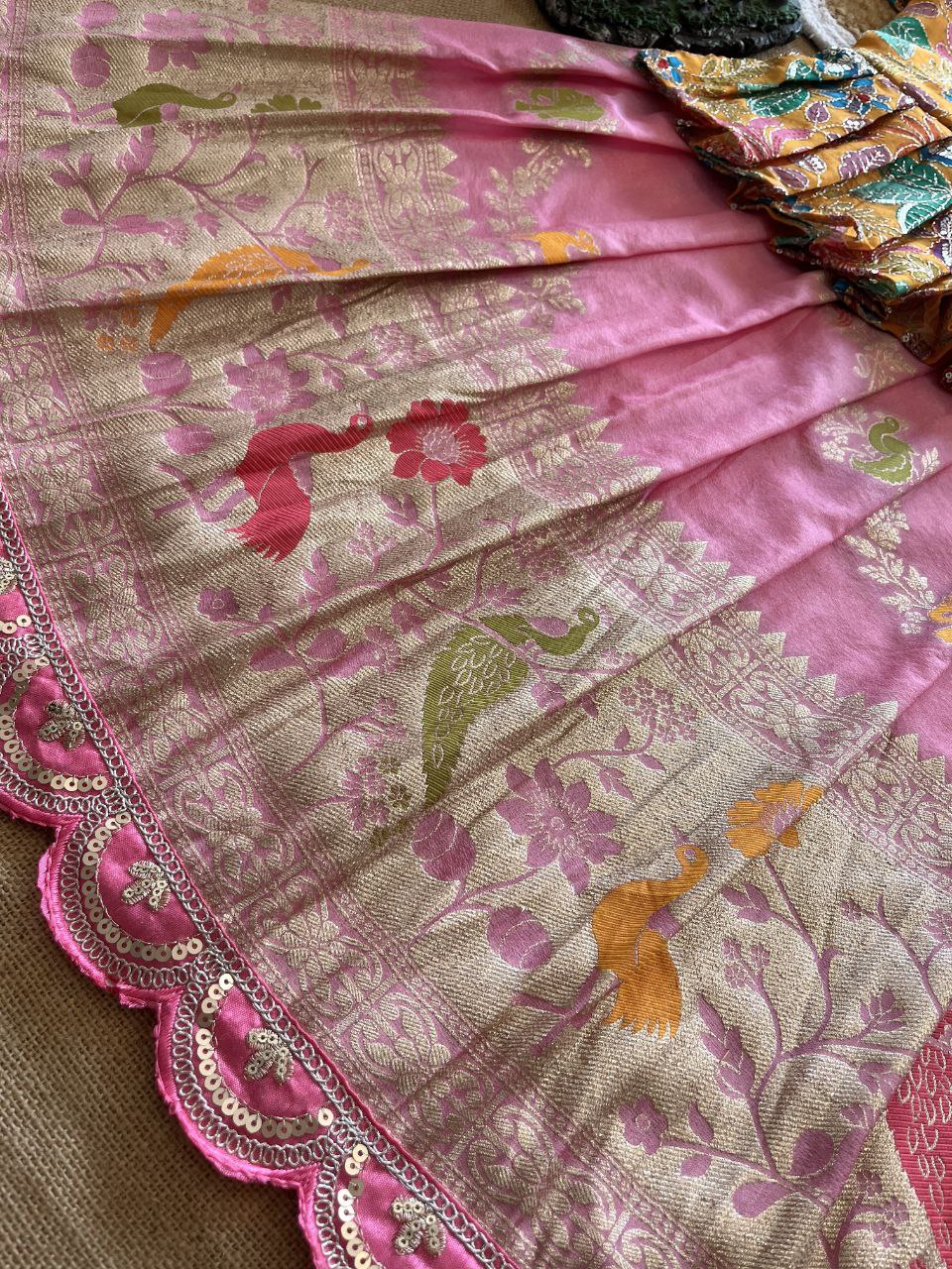 🌸 Jungle Theme Heritage – Kids Designer Lehenga Set 🌸