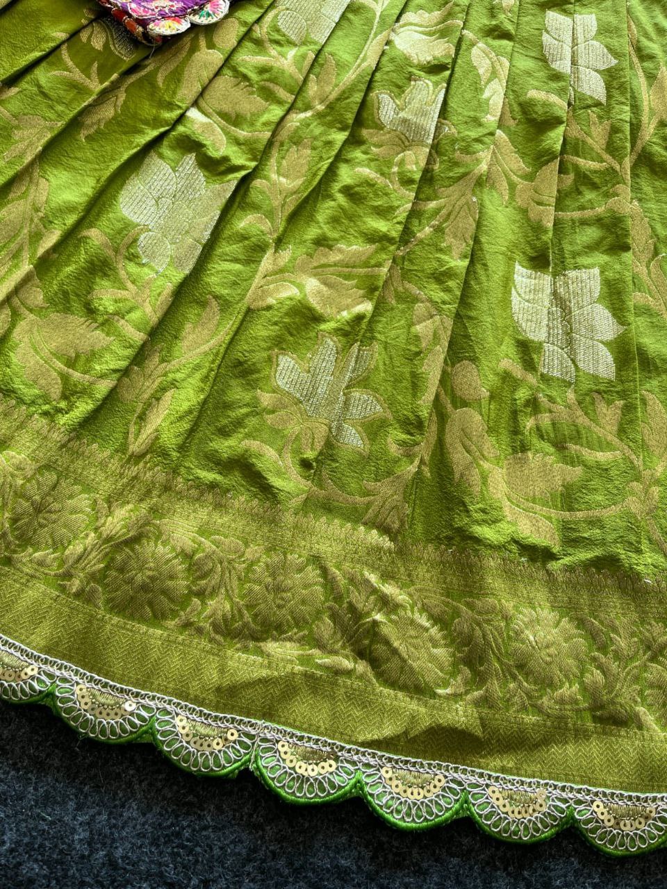 ✨ Khadi Elegance Layer – Kids Gown with Coat Set ✨