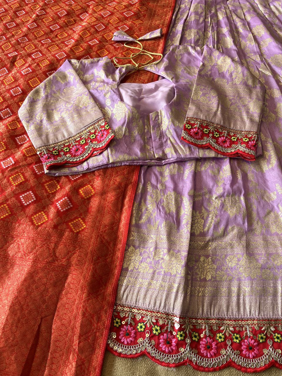 ✨ Zari Weave Elegance – Designer Lehenga Set ✨