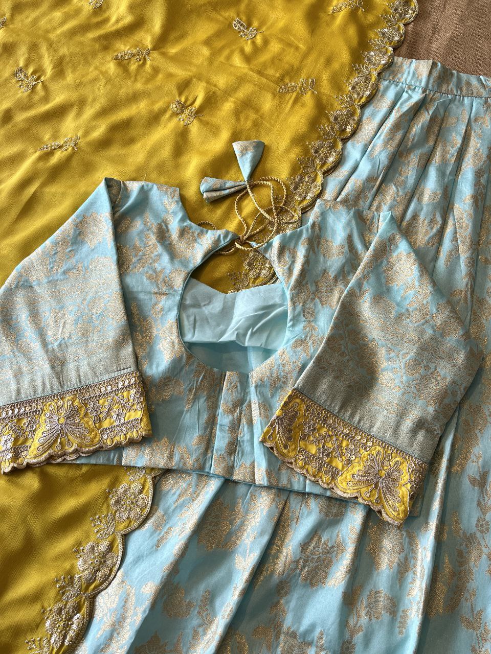 ✨ Zari Weave Elegance – Designer Lehenga Set ✨