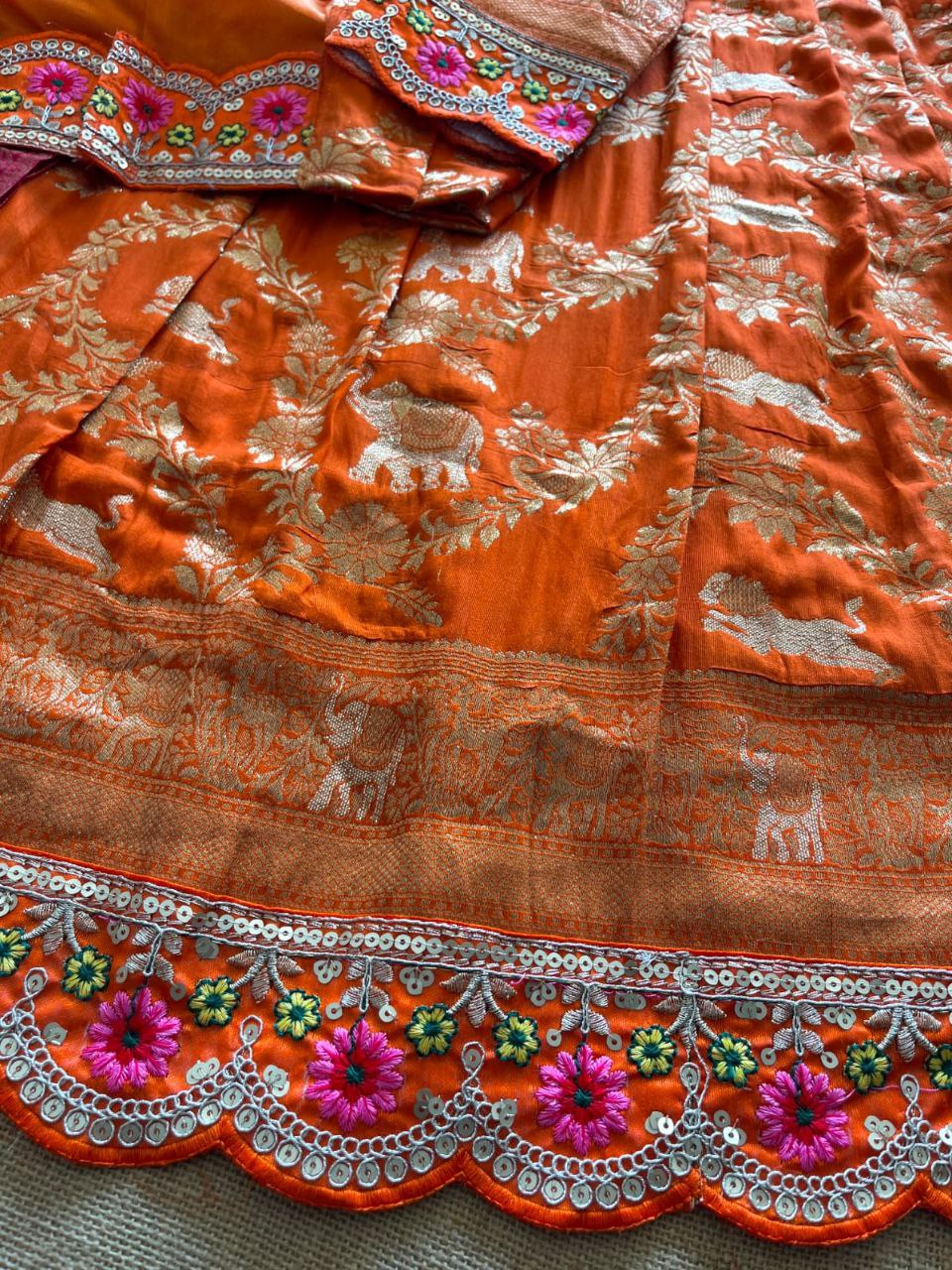 ✨ Zari Scallop Luxe – Designer Lehenga Set ✨