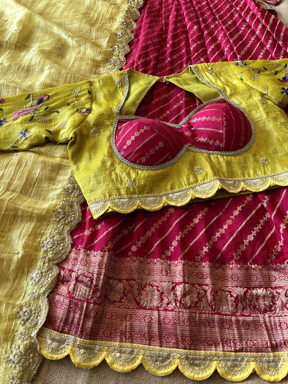 ✨ Khadi Zari Luxe – Designer Lehenga Set ✨