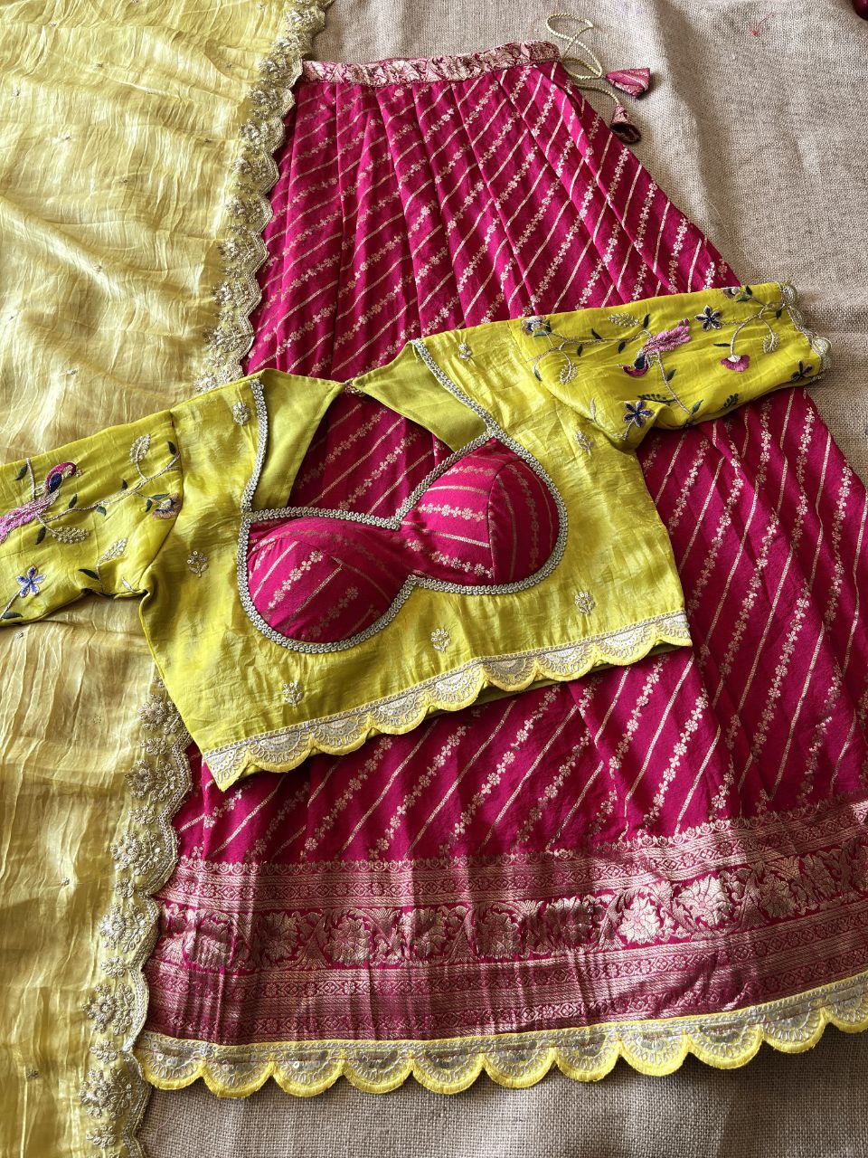 ✨ Khadi Zari Luxe – Designer Lehenga Set ✨