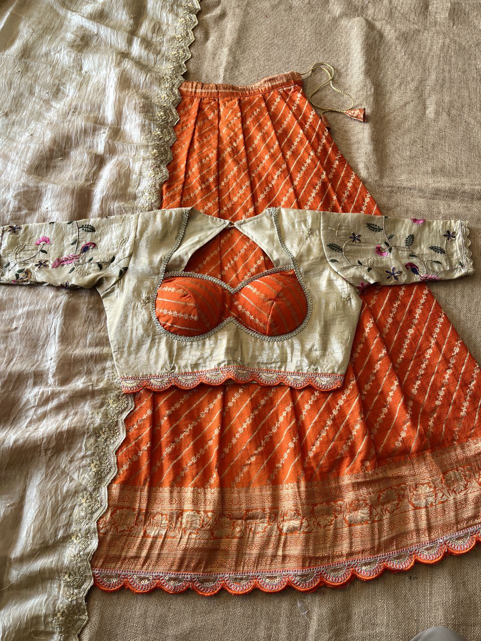 ✨ Khadi Zari Luxe – Designer Lehenga Set ✨