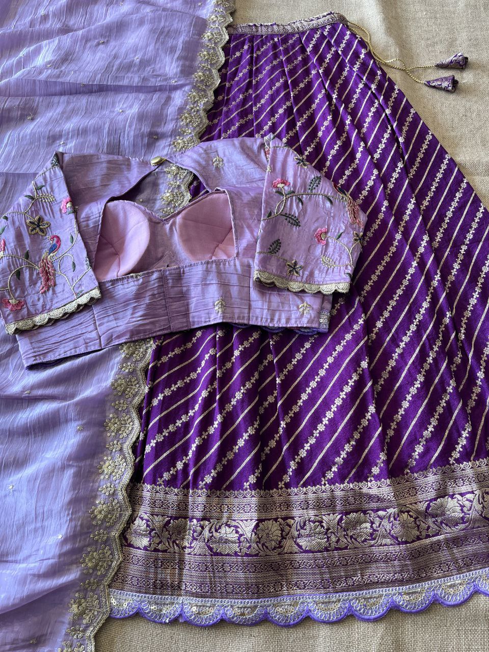✨ Khadi Zari Luxe – Designer Lehenga Set ✨