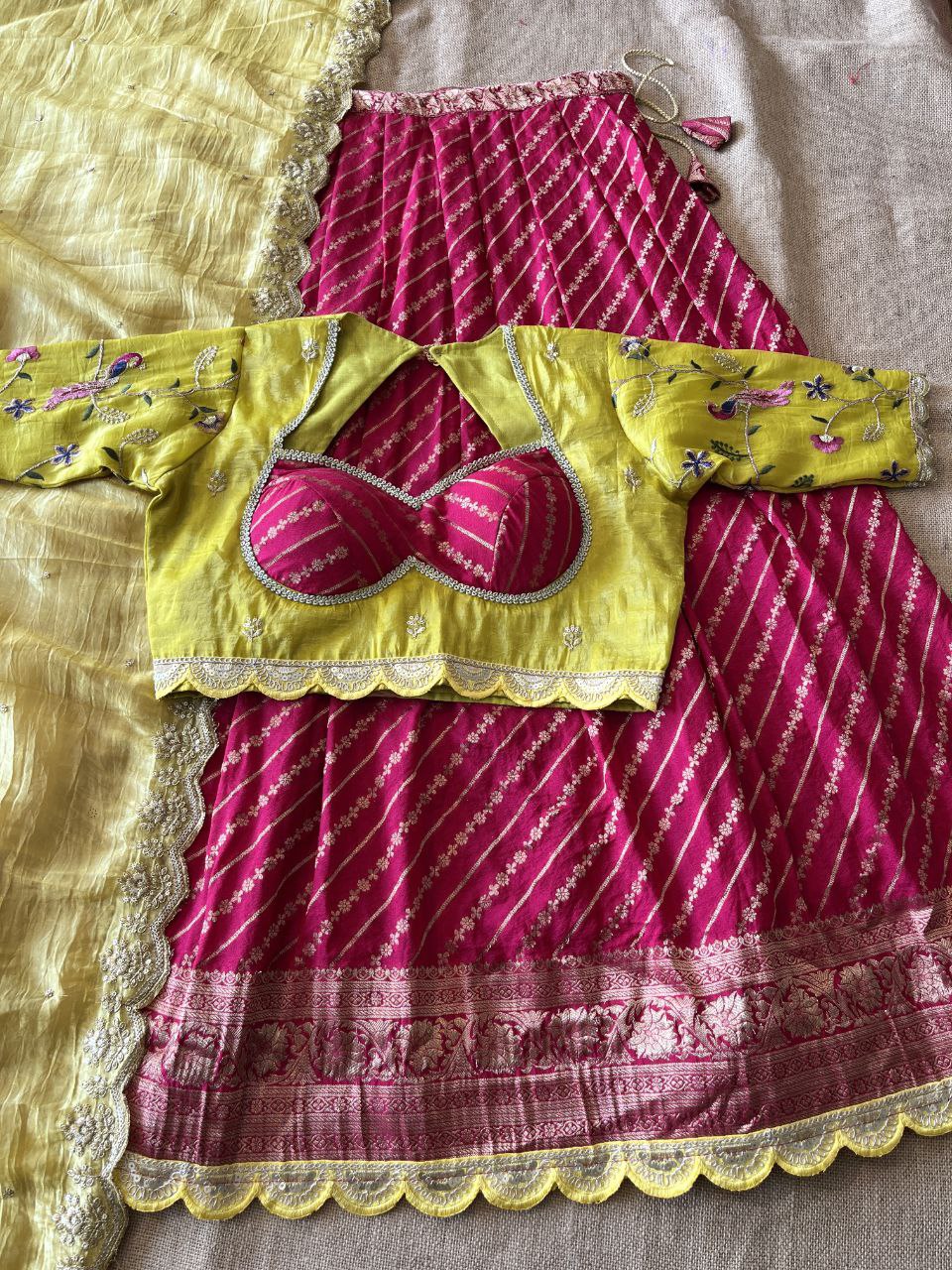 ✨ Khadi Zari Luxe – Designer Lehenga Set ✨