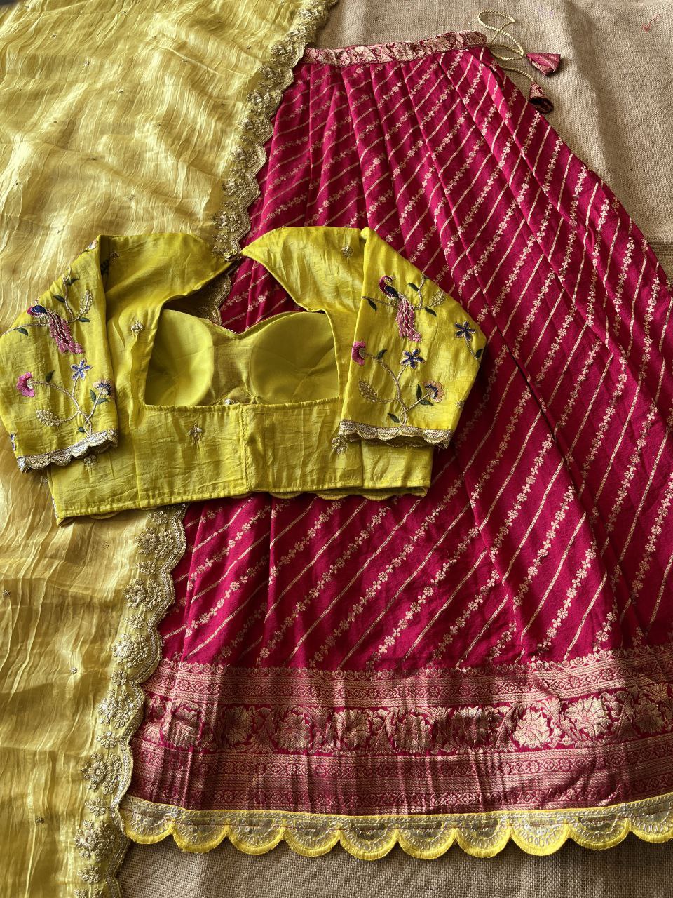 ✨ Khadi Zari Luxe – Designer Lehenga Set ✨