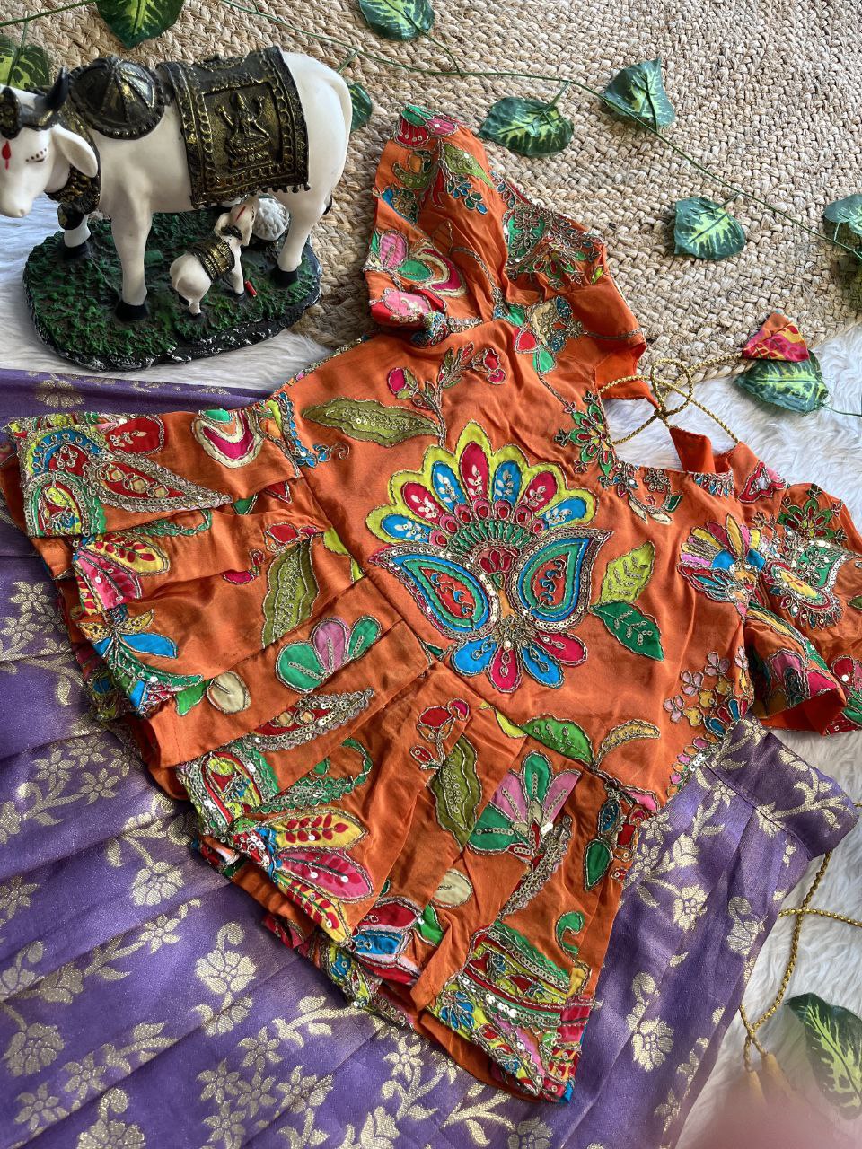❤️ Pattu Pavadai Regal Bloom – Kids Traditional Set ❤️