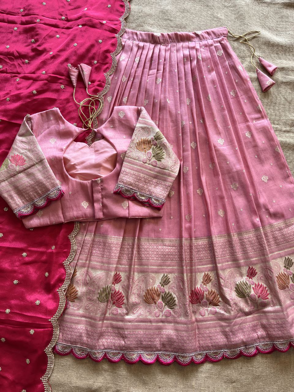 🪷 Lotus Royal Elegance – Designer Lehenga Set 🪷