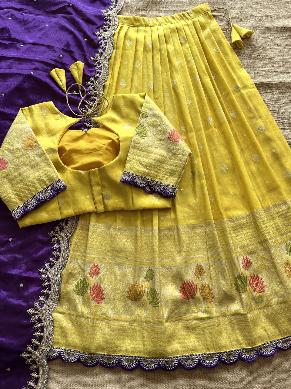 🪷 Lotus Royal Elegance – Designer Lehenga Set 🪷