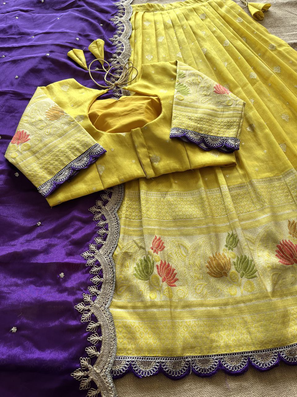 🪷 Lotus Royal Elegance – Designer Lehenga Set 🪷