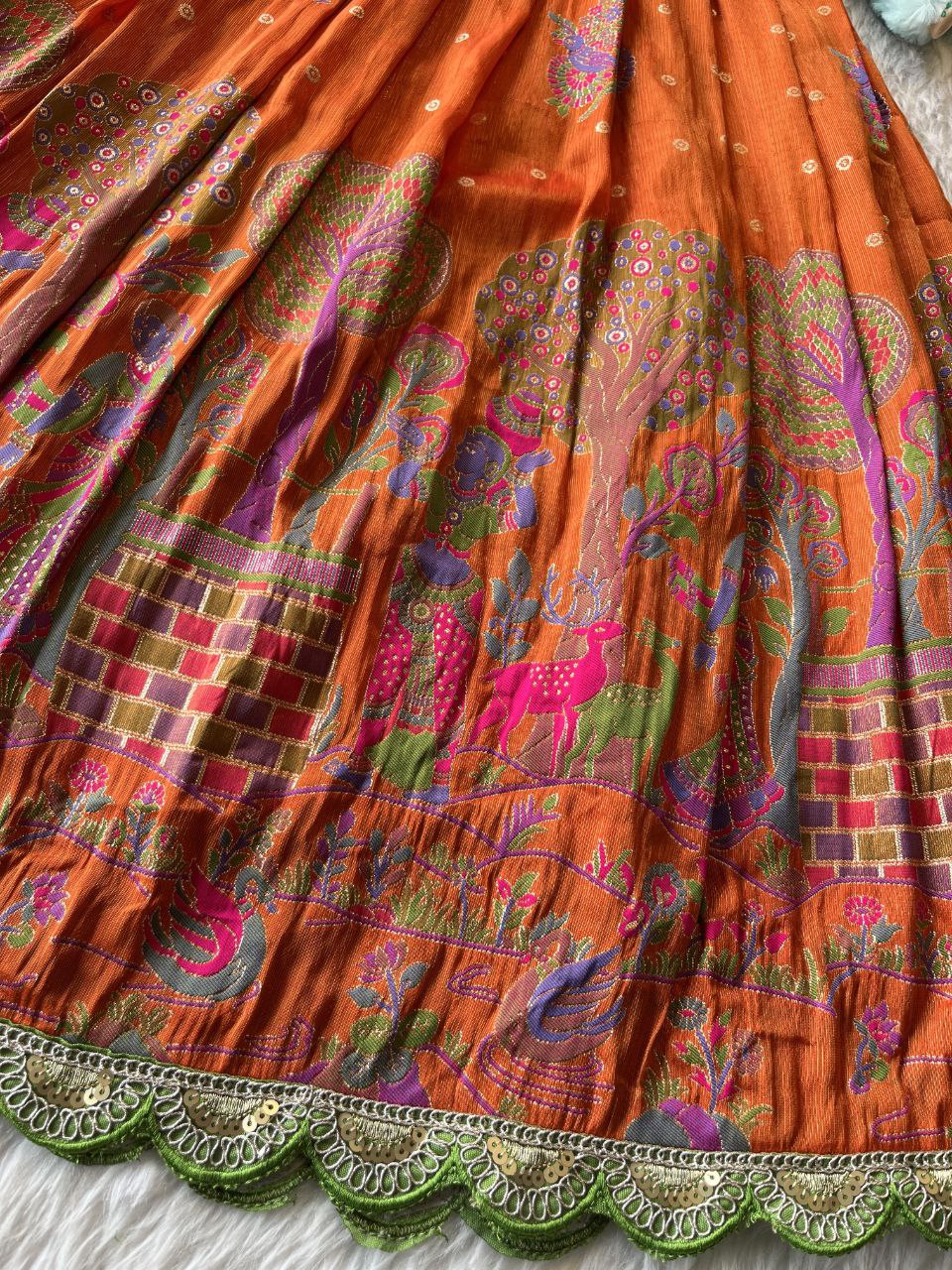 🌸 Panihari Royal Charm – Kids Designer Gown ❤️
