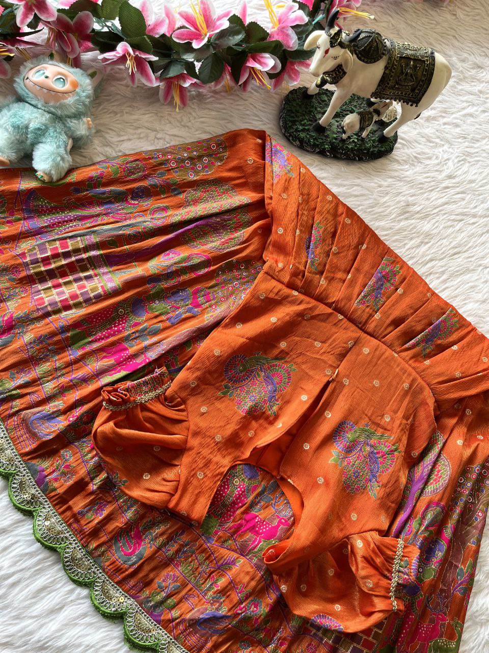 🌸 Panihari Royal Charm – Kids Designer Gown ❤️