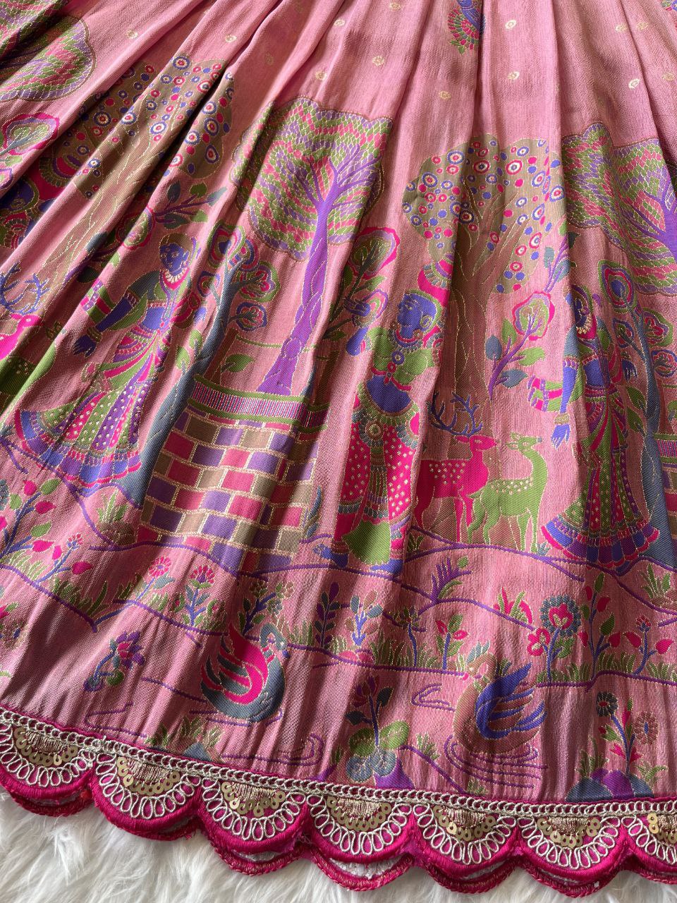 🌸 Panihari Royal Charm – Kids Designer Gown ❤️