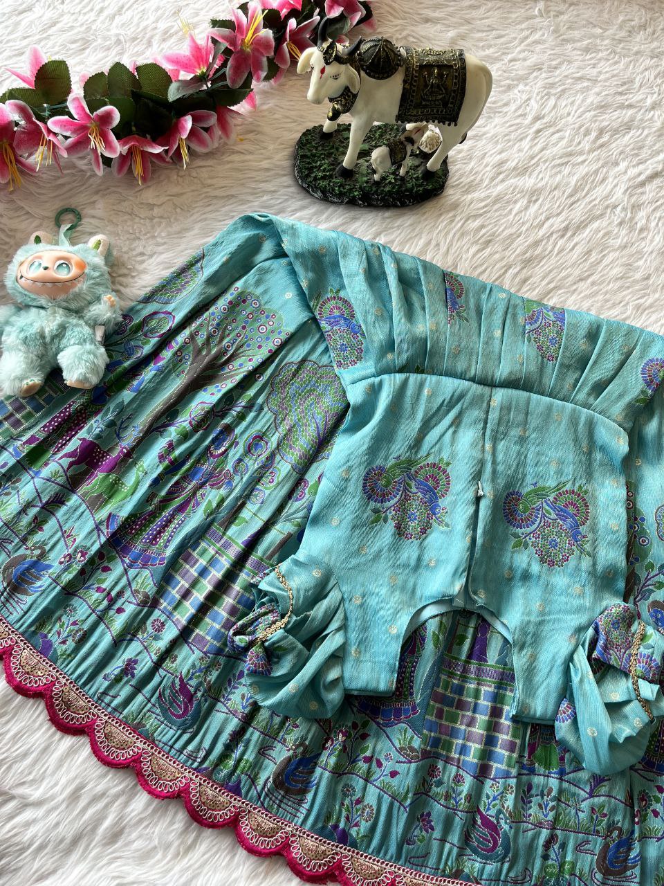 🌸 Panihari Royal Charm – Kids Designer Gown ❤️