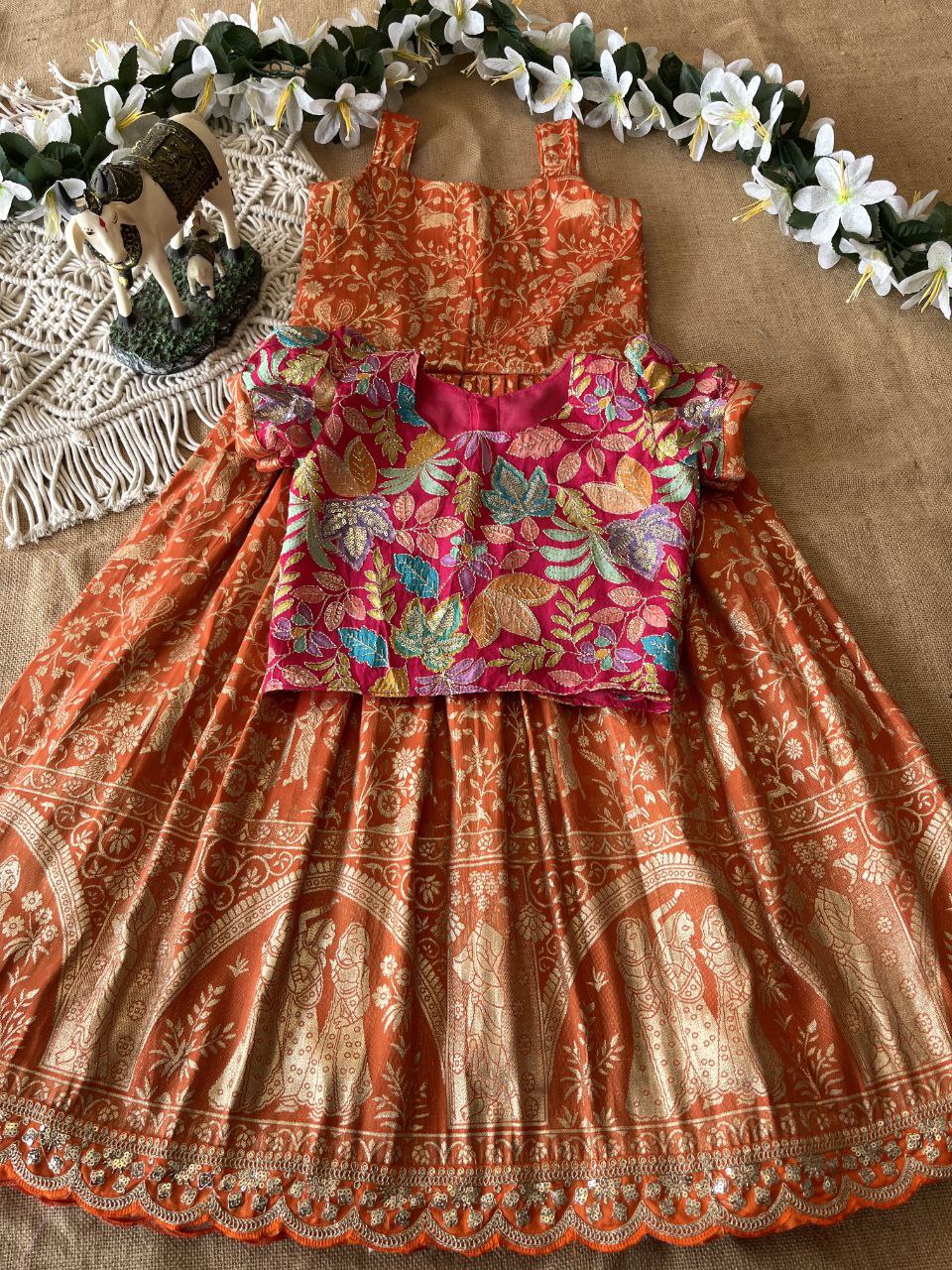 ✨ Scallop Grace Layer – Kids Gown with Coat Set ✨