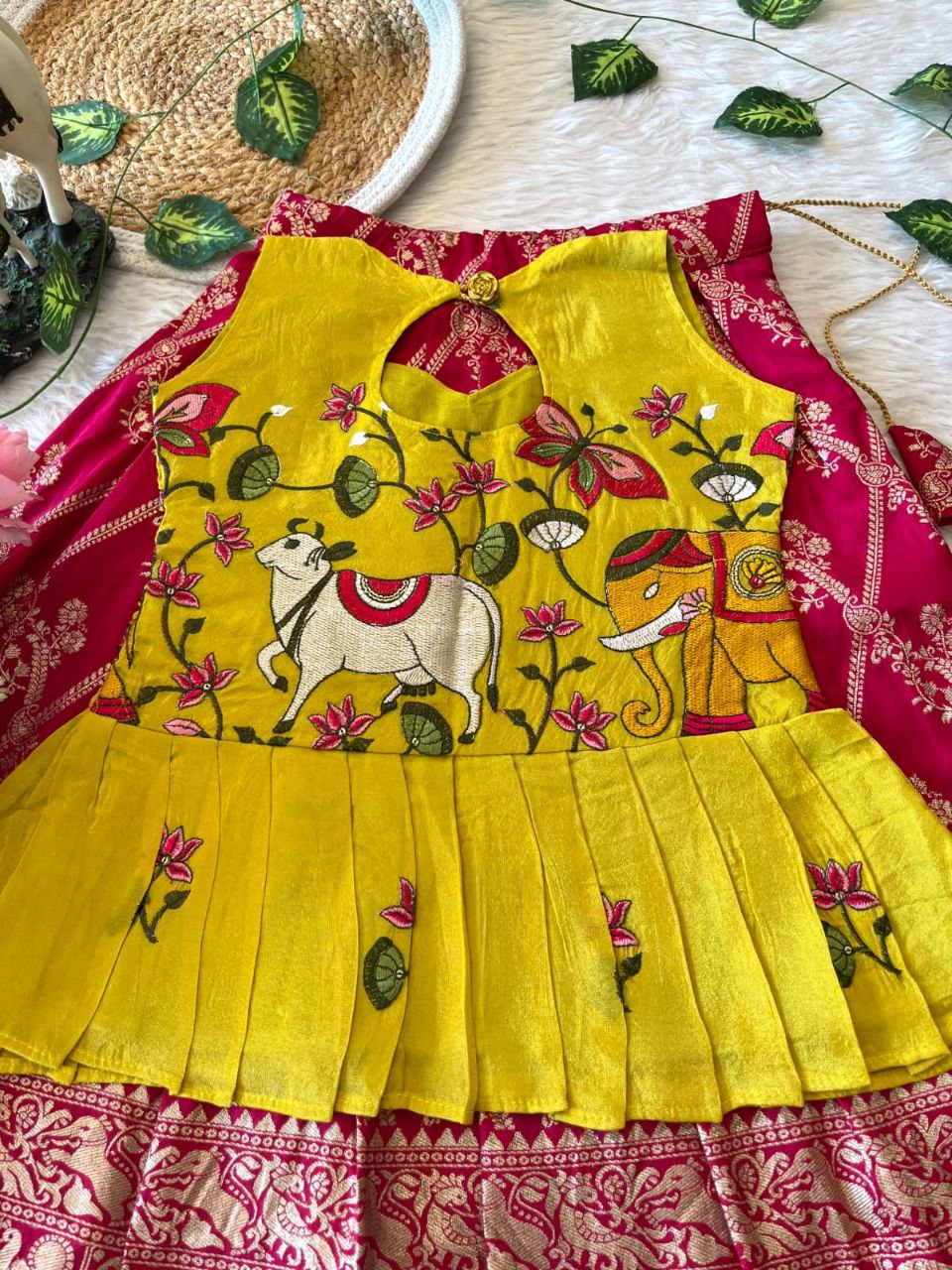 ✨ Zari Dola Heritage – Kids Designer Lehenga Set ✨
