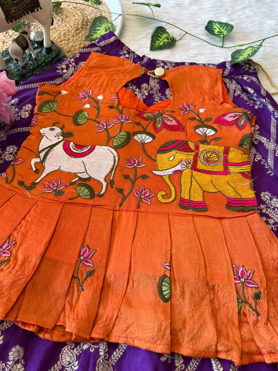 ✨ Zari Dola Heritage – Kids Designer Lehenga Set ✨