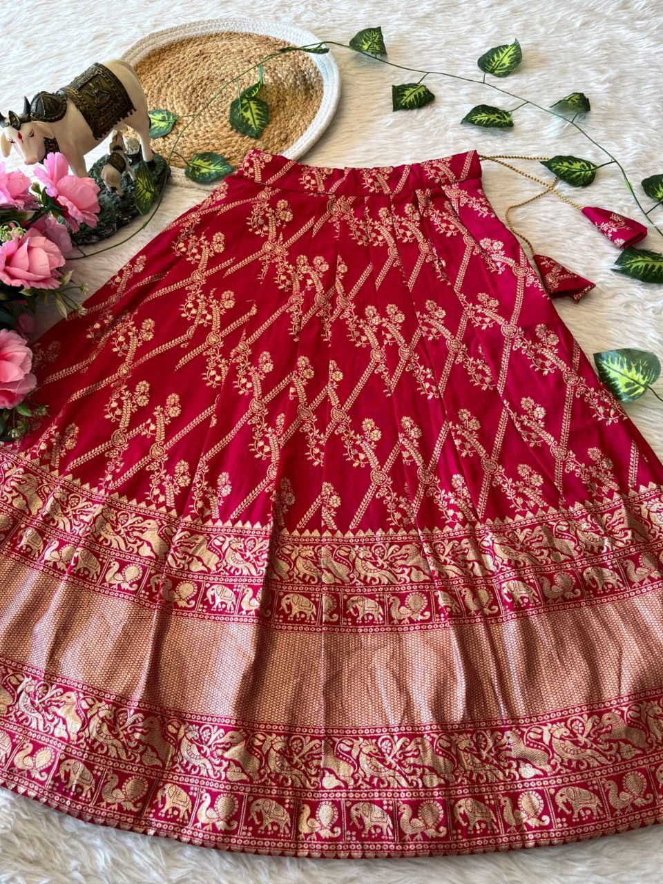 ✨ Zari Dola Heritage – Kids Designer Lehenga Set ✨